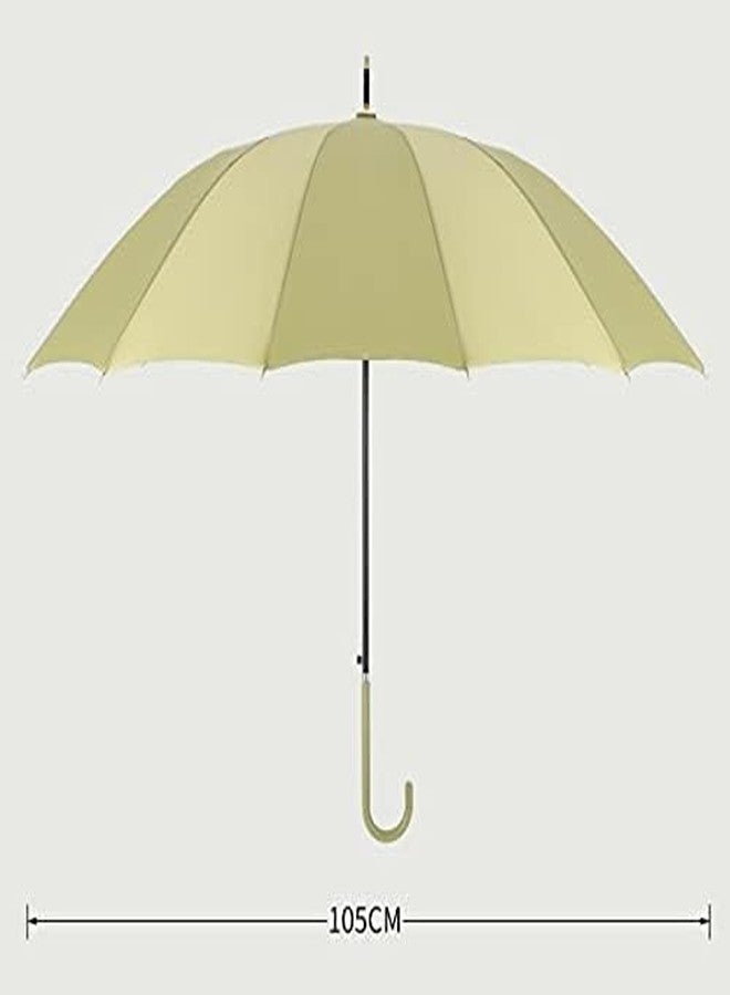 Prisma Collections Stick Umbre,lla Oversize Windproof Umbre,lla Hook Handle J Stick Automatic Open Fast Drying Umbrel,la for Men Women 105 cm, Available in Black, Navy Blue, Beige, Pink, Sage Green - Image 5